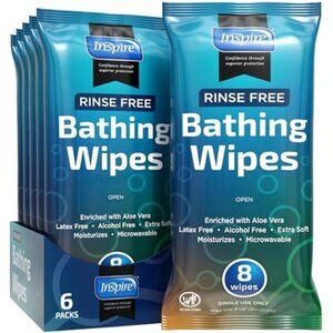 Body Wipes for adults bathing rinse free | Adult Wash Cloths Extra Large